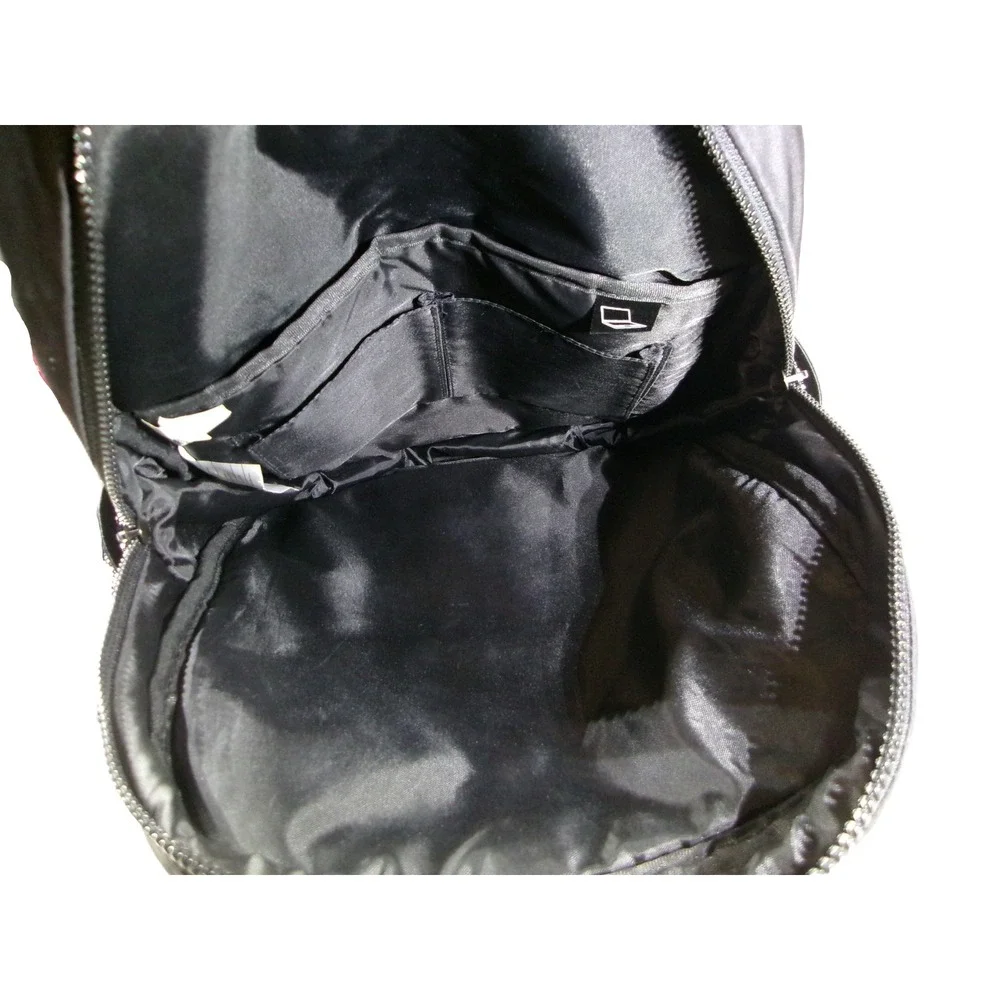 Reebok Black Nylon Laptop Backpack Rucksack School Travel Work Bag Padded Tech